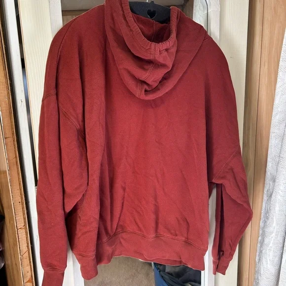 Abound Women’s Rust Red and White Hoodie - Picture 4 of 4